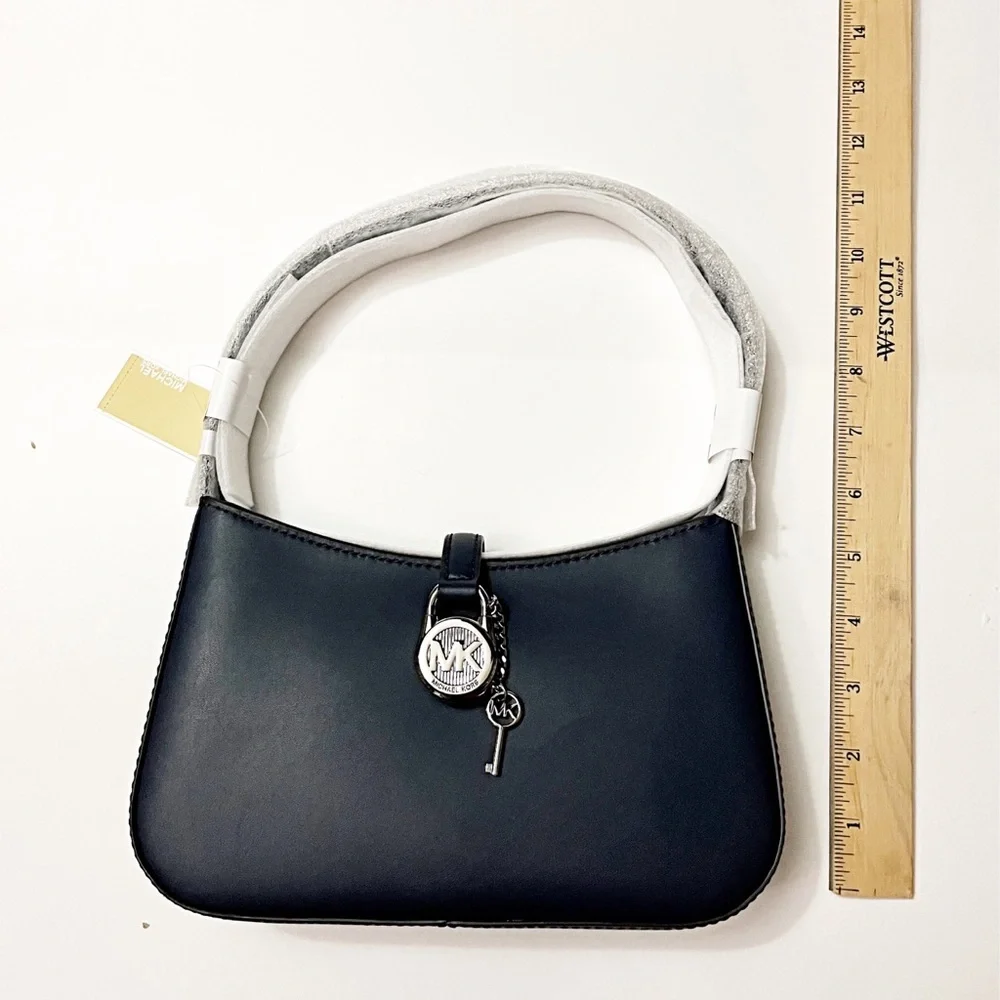 MICHAEL KORS •Lyra Small Pouchette NAVY🌟NWT - Picture 2 of 7